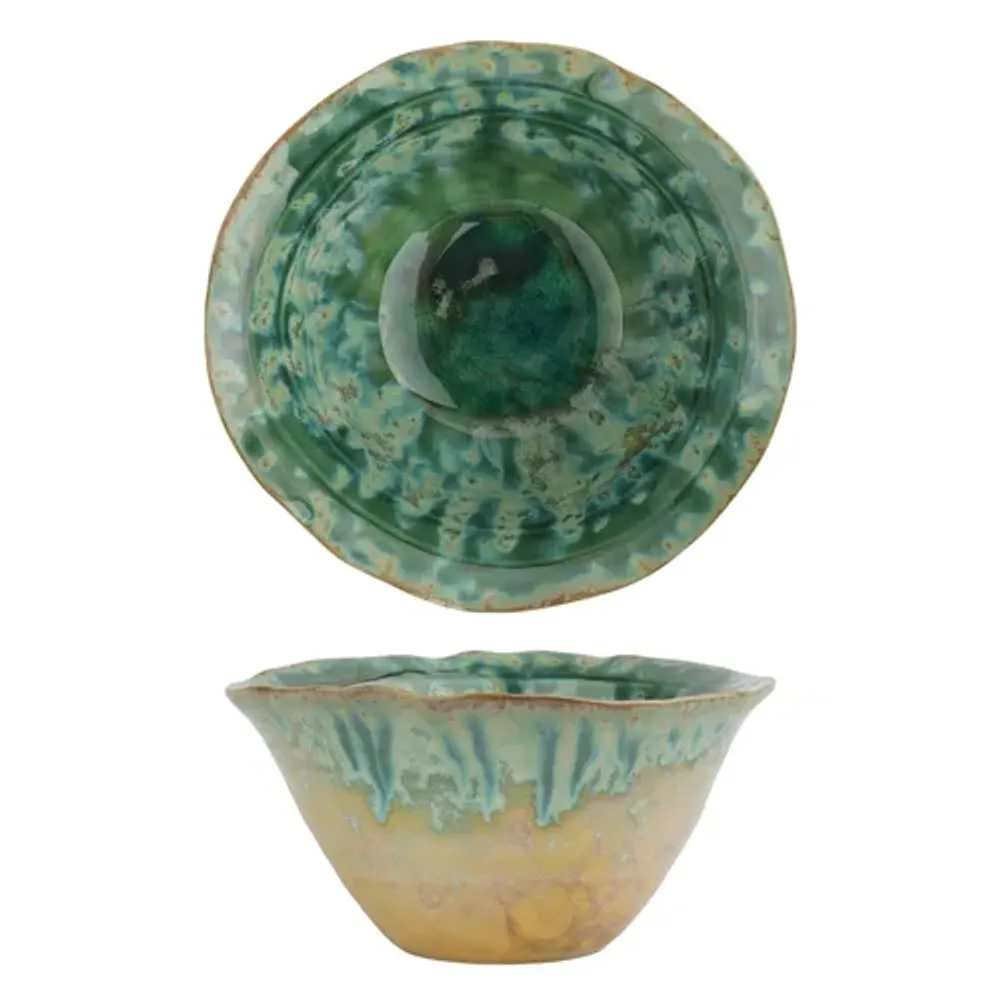 Салатник 175 мл 11,5*11 см h6 см емкость для закусок Green Flower Frutti di Mare P.L. [1]