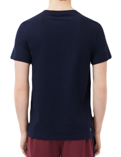 Теннисная футболка Lacoste Ultra-Dry Sport Roland Garros Edition - midnight blue