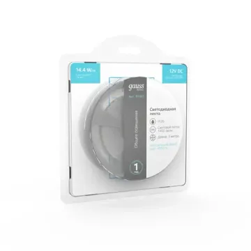 Лента  в комплекте LED 2835/120 12V 14,4W/m 1400lm/m 4000K 8mm IP20 3m 1/100 BT083 Basic Gauss