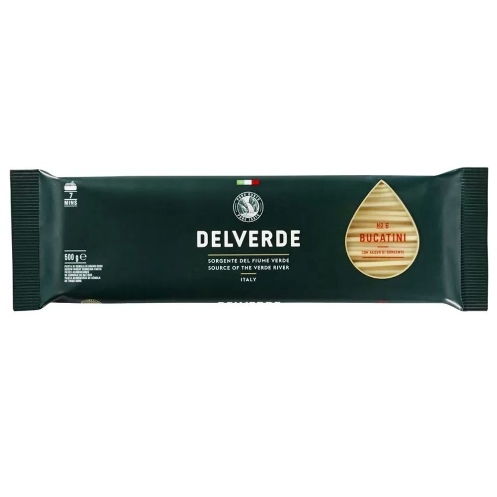 006 Макароные изделия Букатини "Del Verde" 500г * 20 уп.