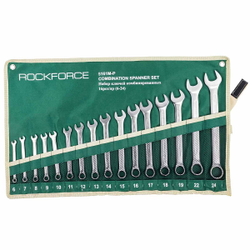 Набор ключей комбинированных 16пр.(6-19,22, 24мм),на полотне RockForce##Rock FORCE RF-5161P
