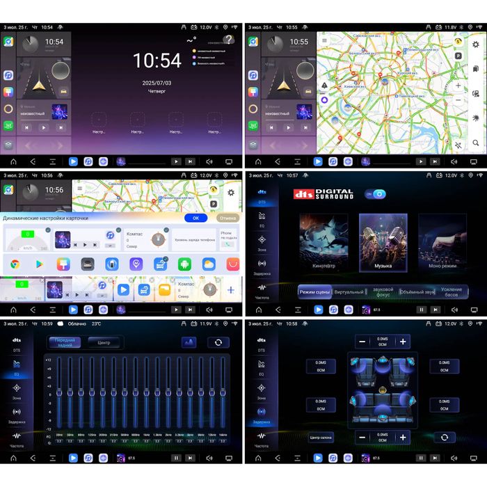 Магнитола для Mitsubishi L200 2019-2024 (правый руль, климат) - Kuberg QLed, Android 14, TS105, Быстрейшая, CarPlay, SIM-слот