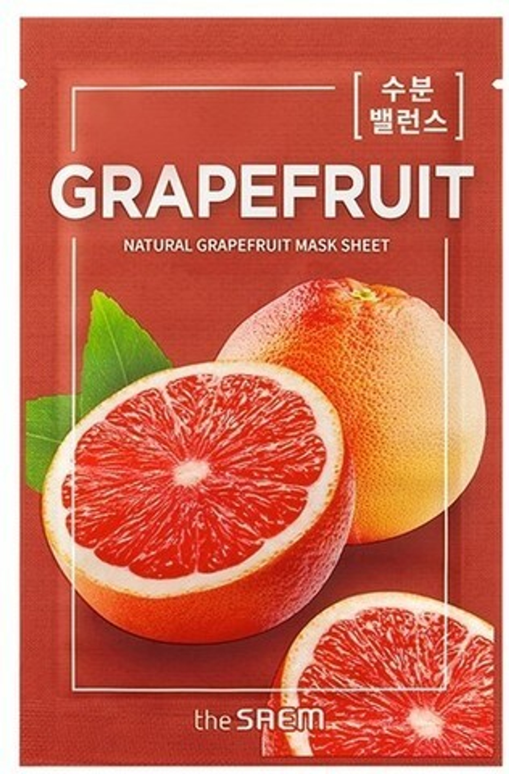 The Saem Маска на тканевой основе для лица N с экстрактом грейпфрута  Natural Grapefruit Mask Sheet