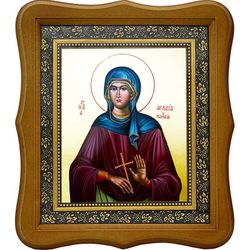 Аглаида Римская праведная. Икона на холсте.