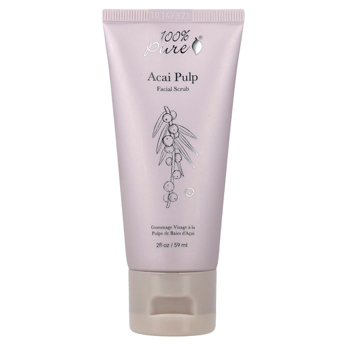 100% PURE, Скраб для лица из мякоти асаи, 59 мл (2 жидк. Унции)