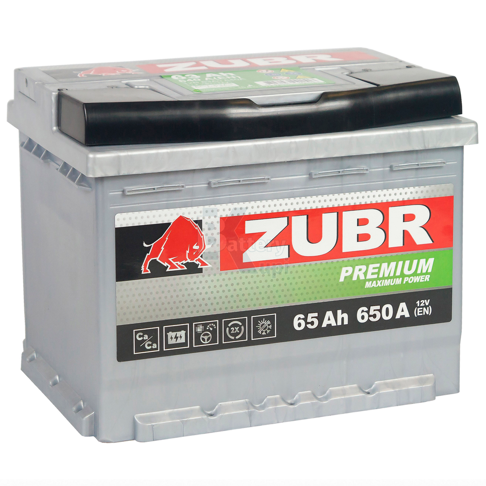 Аккумулятор ZUBR Premium (65Ah, 650A, L+) ZP651