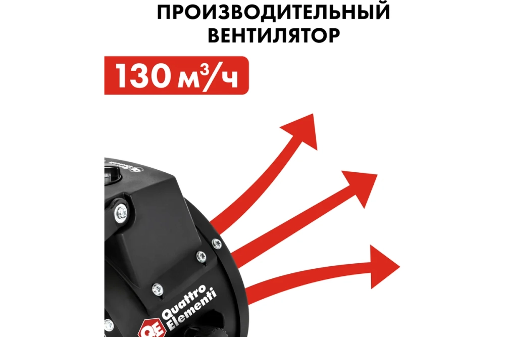 Пушка тепловая электрическая 2 кВт QUATTRO ELEMENTI QE-2000C керамический нагреватель 649-226