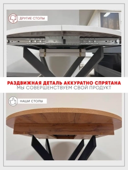 Стол кухонный круглый Дуб вотан