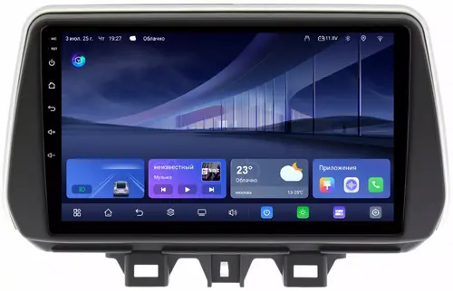 Магнитола для Hyundai Tucson 2018-2021 - Kuberg QLed, Android 14, TS105, Быстрейшая, CarPlay, SIM-слот