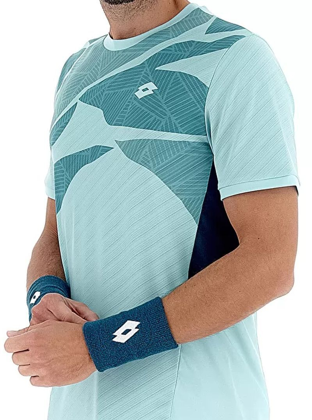 Мужская теннисная футболка Lotto Tech и - D2 T-Shirt - blue