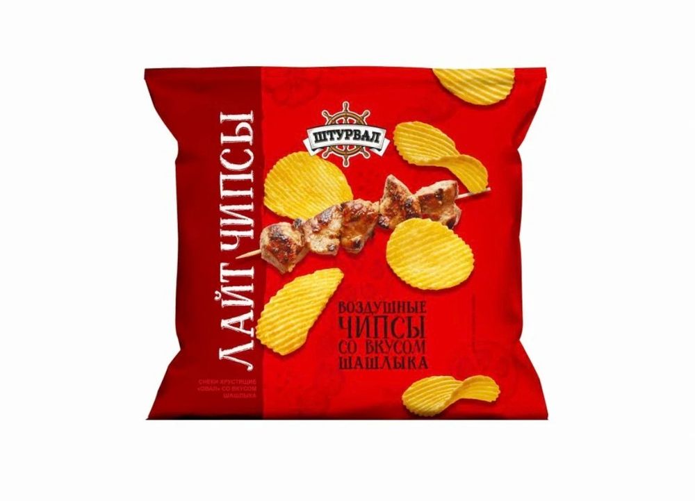 CHIPS Lite Снеки Овал со вкусом шашлыка 20г