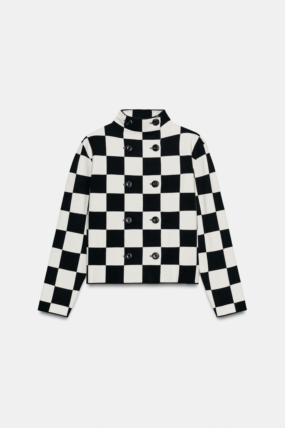 КАРДИГАН В КЛЕТКУ — ZARA
