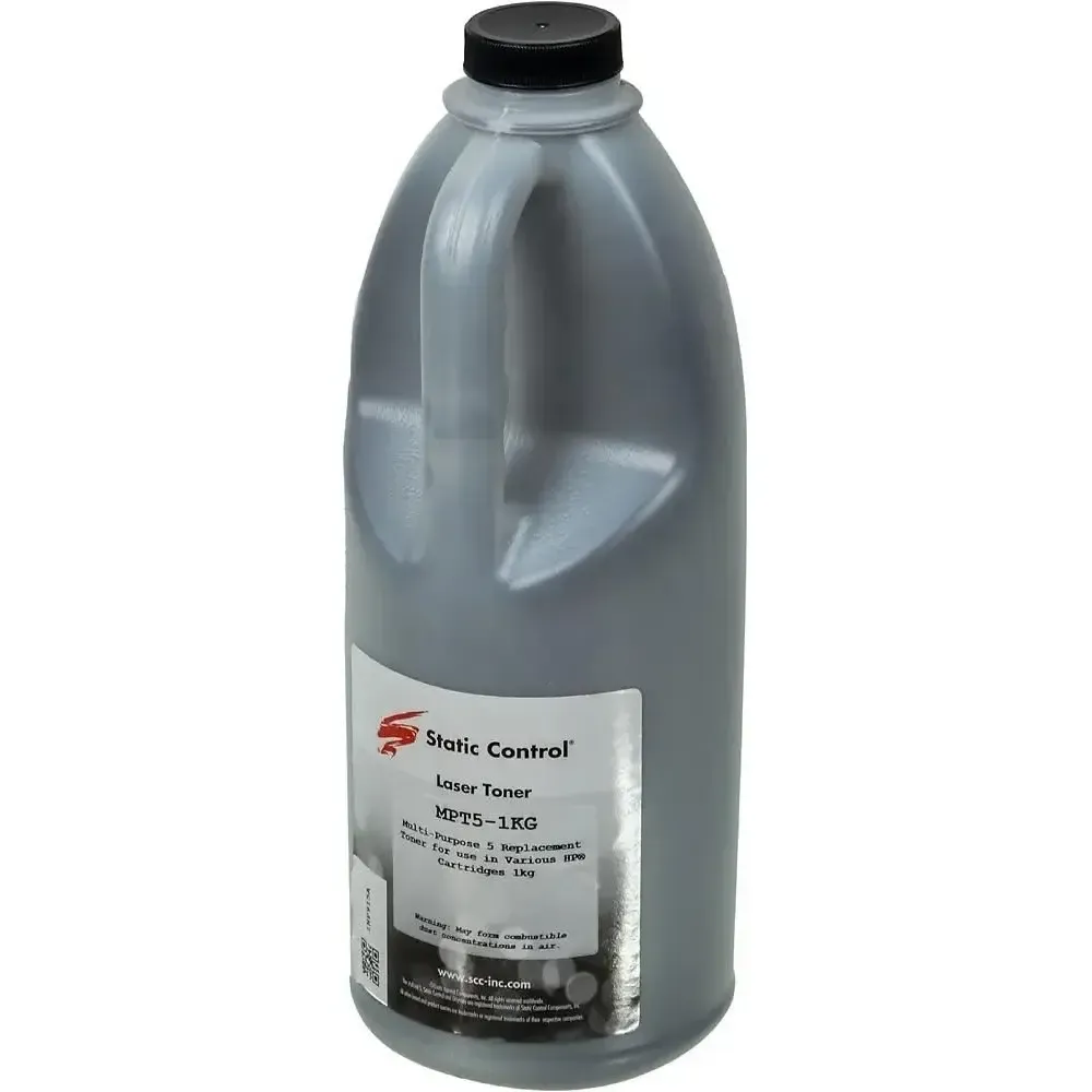 Тонер Static Control MPT5 для HP C4092/Q2612/C7115/CZ192/Q7516/Q7551 (1кг) универсальный Тонер Static Control MPT5 для HP C4092/Q2612/C7115/CZ192/Q7516/Q7551 (1кг) универсальный