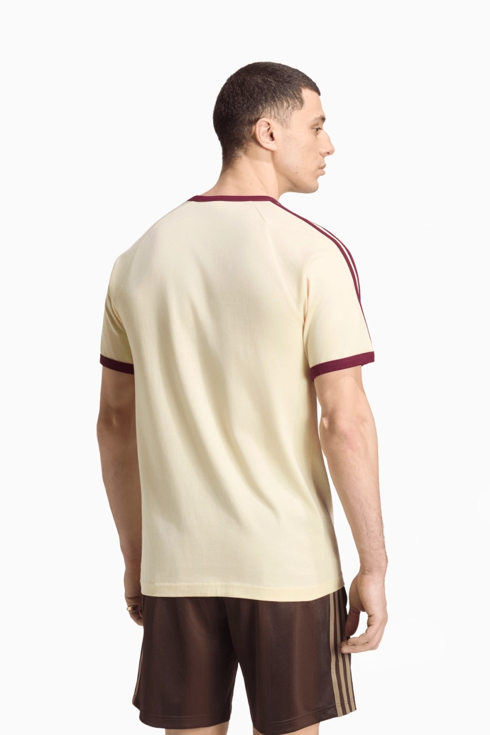 Футболка adidas Originals 3-Stripes - бежевый