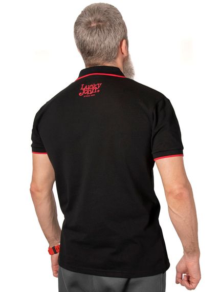 Рубашка поло Lucky John BLACK 04 р.XL