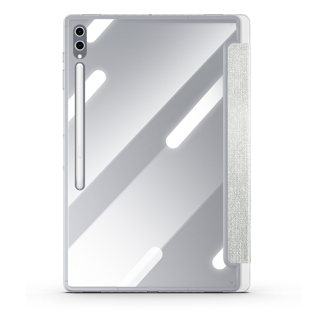 Чехол книжка зеленого цвета от Dux Ducis для Samsung Galaxy Tab S9 Ultra, Tab S10 Ultra и Tab S8 Ultra, серия Unid Series Case
