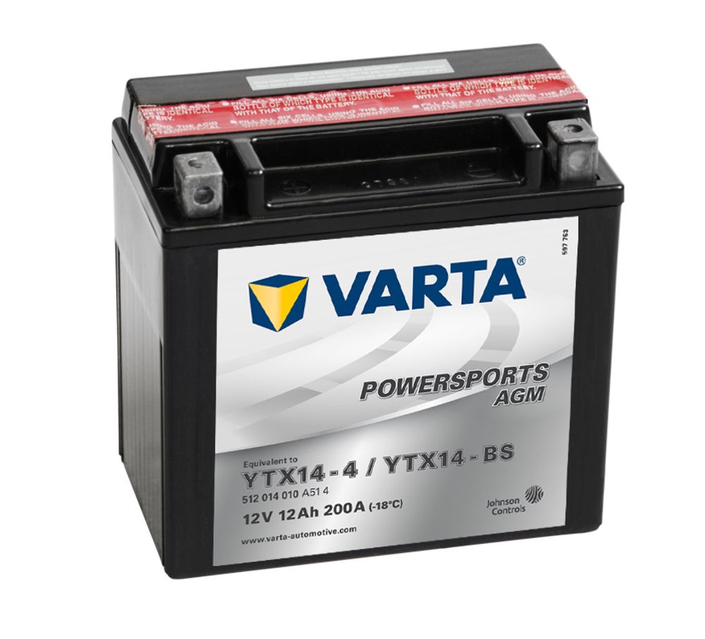 VARTA YTX14-BS аккумулятор VARTA YTX14-BS аккумулятор