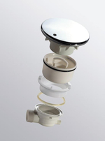 Акриловый поддон 85х85 Cezares TRAY-A-R-85-550-15-W с сифоном