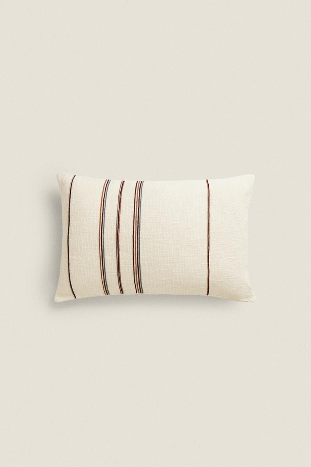 ZARA HOME ЧЕХОЛ НА ПОДУШКУ В ПОЛОСКУ, СВЕТЛО-БЕЖЕВЫЙ