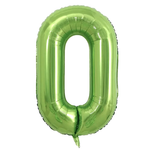 Шар цифра ЗЕЛЕНАЯ светлая 100см