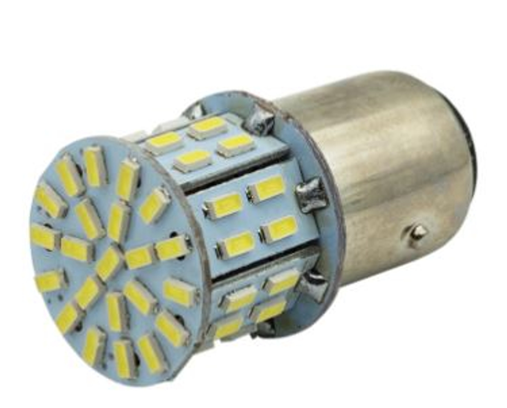 Светодиод 12V T25\5   50SMD 3014 белый (2конт) #S0057-2W