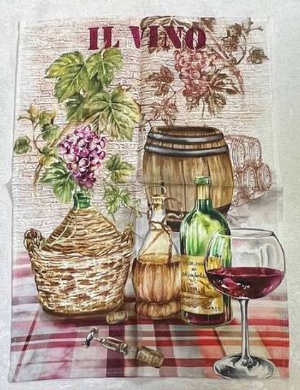 Кухонное полотенце 52х72см Servalli Vino вино