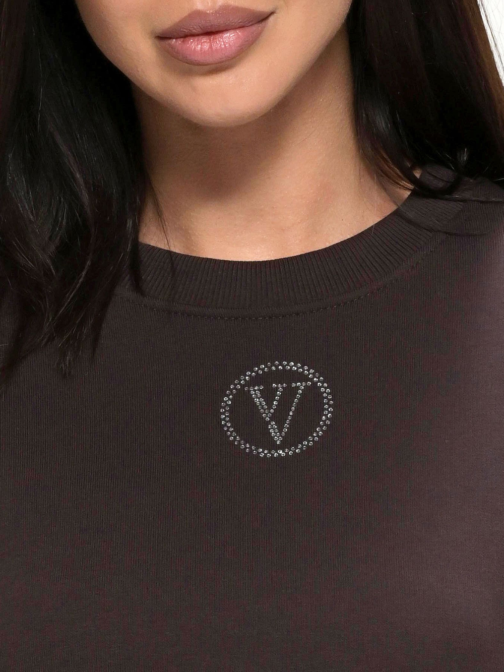 Костюм oversize в стиле спорт шик, 713.9059.91.03, цвет шоколад