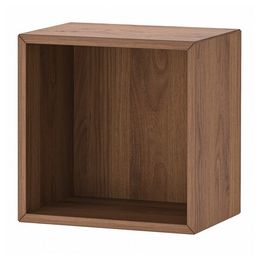 Полка IKEA EKET (ЭКЕТ), Эффект орехового дерева, с креплением, 35x25x35 см