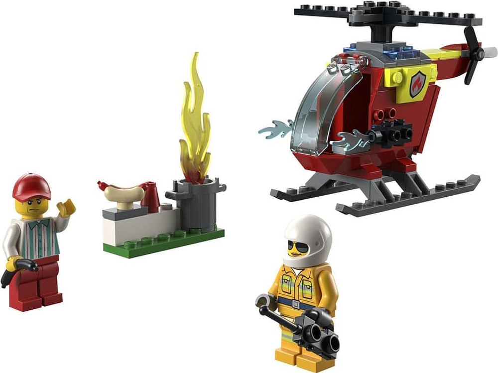 LEGO City 60318 - вертолет для тушения пожара, деталей 162 шт. (из Финляндии)