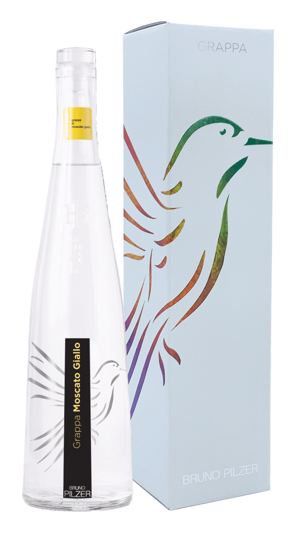 Граппа Pilzer Bruno Moscato Giallo, 0.5 л, в п/к