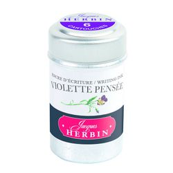 Картриджи для ручки Herbin Violette pensée сине-лиловые 6 шт (20177T)