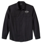 Рубашка Shirt Bar & Shield Solid long sleeve black Harley-Davidson