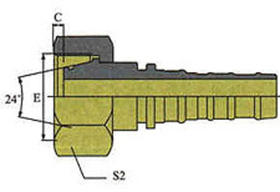 Фитинг DN 25 DKO-S (Г) 42x2 30 Interlock