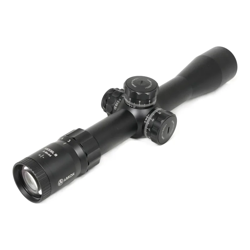 Оптический прицел ARKON Model B 3-18х44 / Аркон Модель Б 3 18 44 - вид со стороны окуляра и маркировки