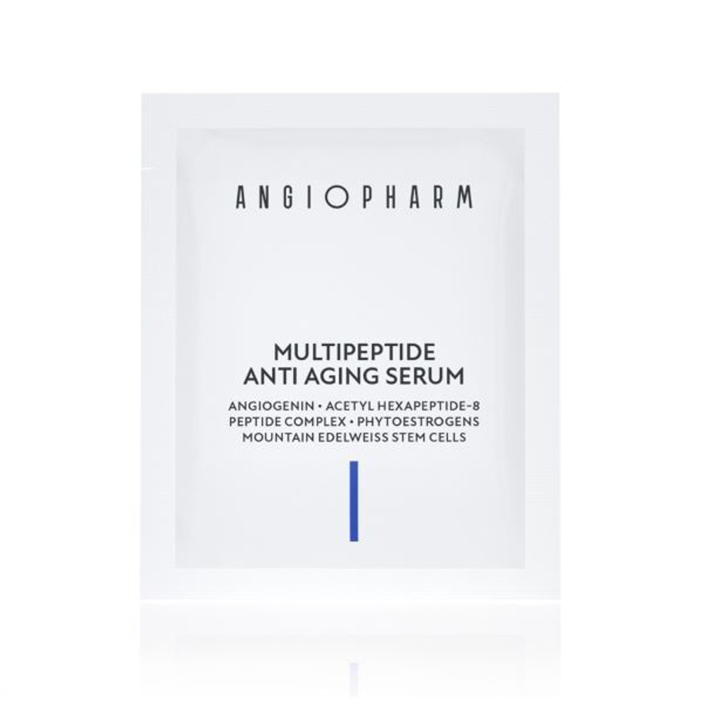 ANGIOPHARM МУЛЬТИПЕПТИДНАЯ ОМОЛАЖИВАЮЩАЯ СЫВОРОТКА, 3 мл | MULTIPEPTIDE ANTI AGING SERUM