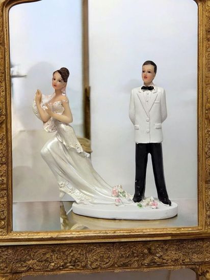 Свадебные фигурки "Жених и невеста" на торт