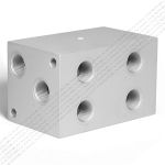 PD10-10A2-AL - двухместная плита для гидравлических распределителей и клапанов NG10