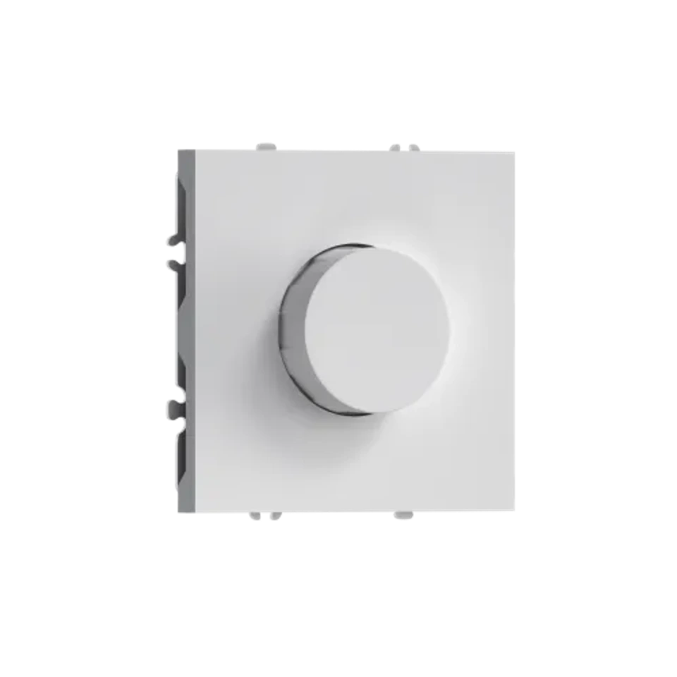 Светорегулятор Triac поворотный, LED, 200 Вт, матовый белый DONEL S08