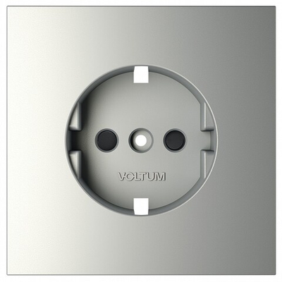 Накладка для розетки с заземлением и со шторками Voltum S70 VLS000705