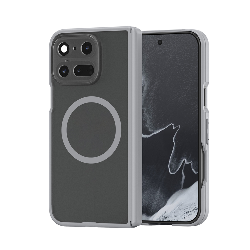 Усиленный чехол с рамками серого цвета и с MagSafe для Google Pixel 11 Pro Fold, серия Expn Series Magnetic от Dux Ducis