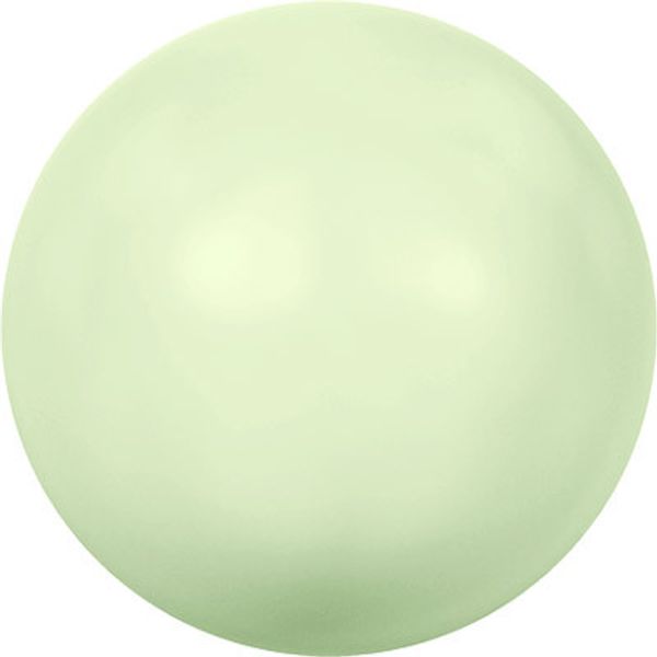 Бусины стекло (жемчуг) ⌀8 мм, 10 шт, нежно-салатовый (green 967), 5810