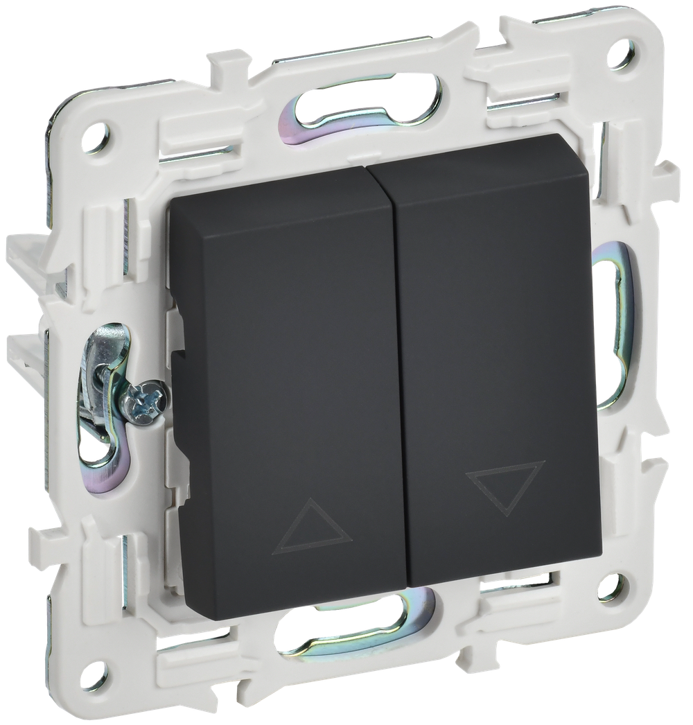 SKANDY Выключатель жалюзи 10А SK-V12G графит IEK