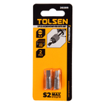 TOLSEN (TT20205) Набор вставок (бит) торцевых 1/4", Slotted, 5,5х0,8 мм, 25 мм, 2 предмета