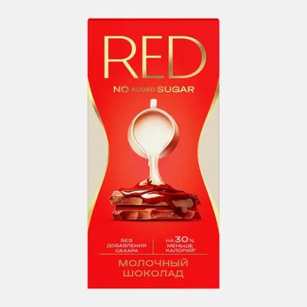 Молочный шоколад с пониженной калорийностью Red Delight 70г
