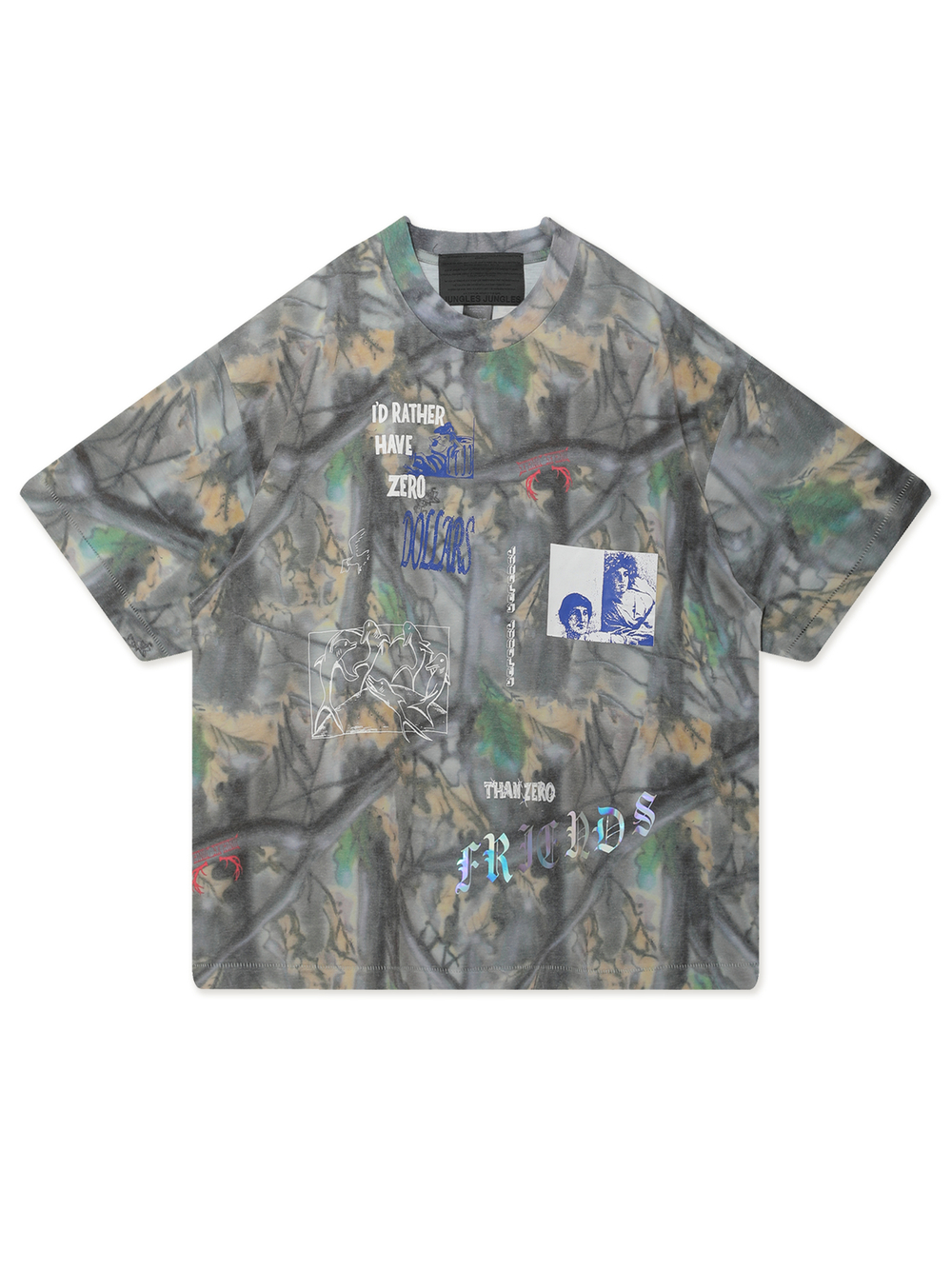 Мужская Футболка Id Rather Camo