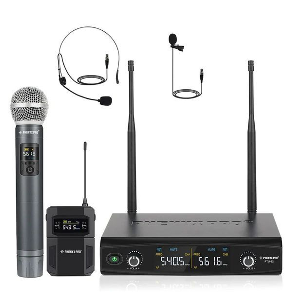 Беспроводная микрофонная система Phenyx Pro PTU-52