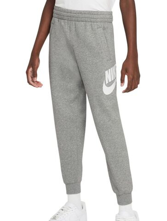 Штаны для мальчика теннисные Nike Kids Club Fleece Jogger - dark grey heather/base grey/white
