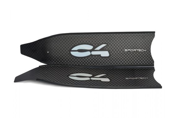 Ласты C4 Carbon Sportech Silicone Carbon T700 черный