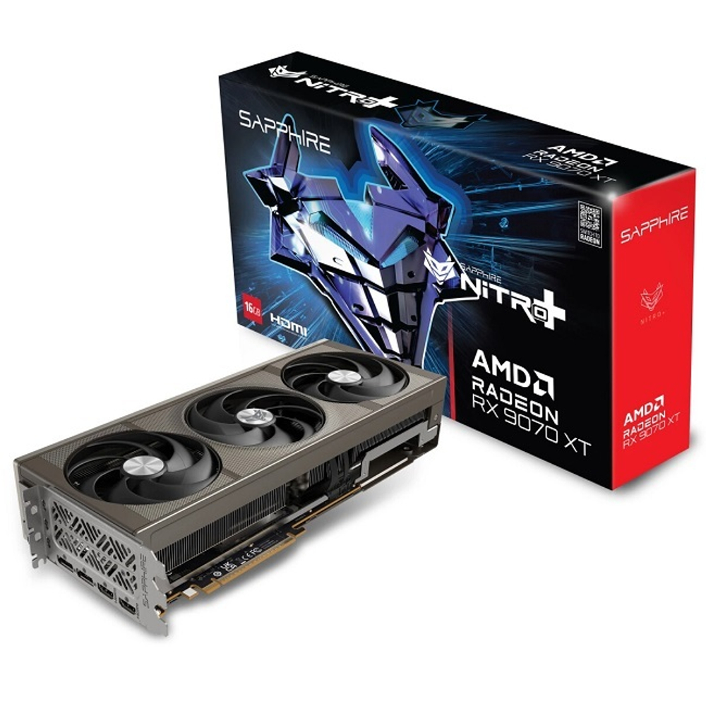 Видеокарта Sapphire Radeon RX 9070 XT NITRO+ OC 16GB (11348-01-20G)