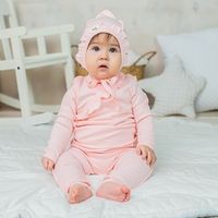 Боди-кимоно с длинным рукавом и рюшей "Ягодный мусс" 0+